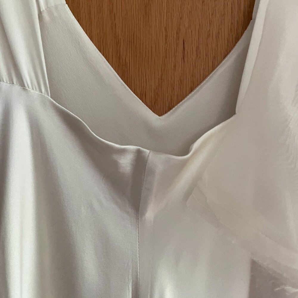 Kamperett SET Ivory Silk Thea Sheath & Lisette Midi Slip - Picture 10 of 10